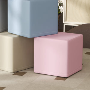 Set 12 Cubi Morbidi per Bambini 20x20x20cm in PU ed EPE Multicolore Chiaro