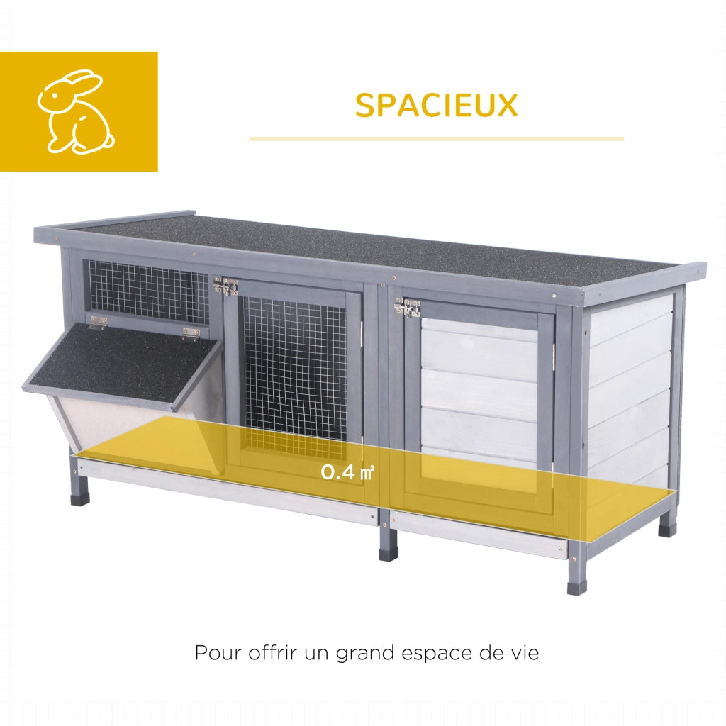 Casetta da giardino ¨C zephmum ¨C grigio nero 112x50x54 cm