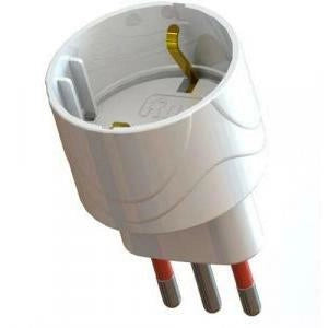 ADATTATORE SEMPLICE SCHUKO 16A ROSI 2P+T - prese 10/16A 2P+T, Col. Nero - ROSI