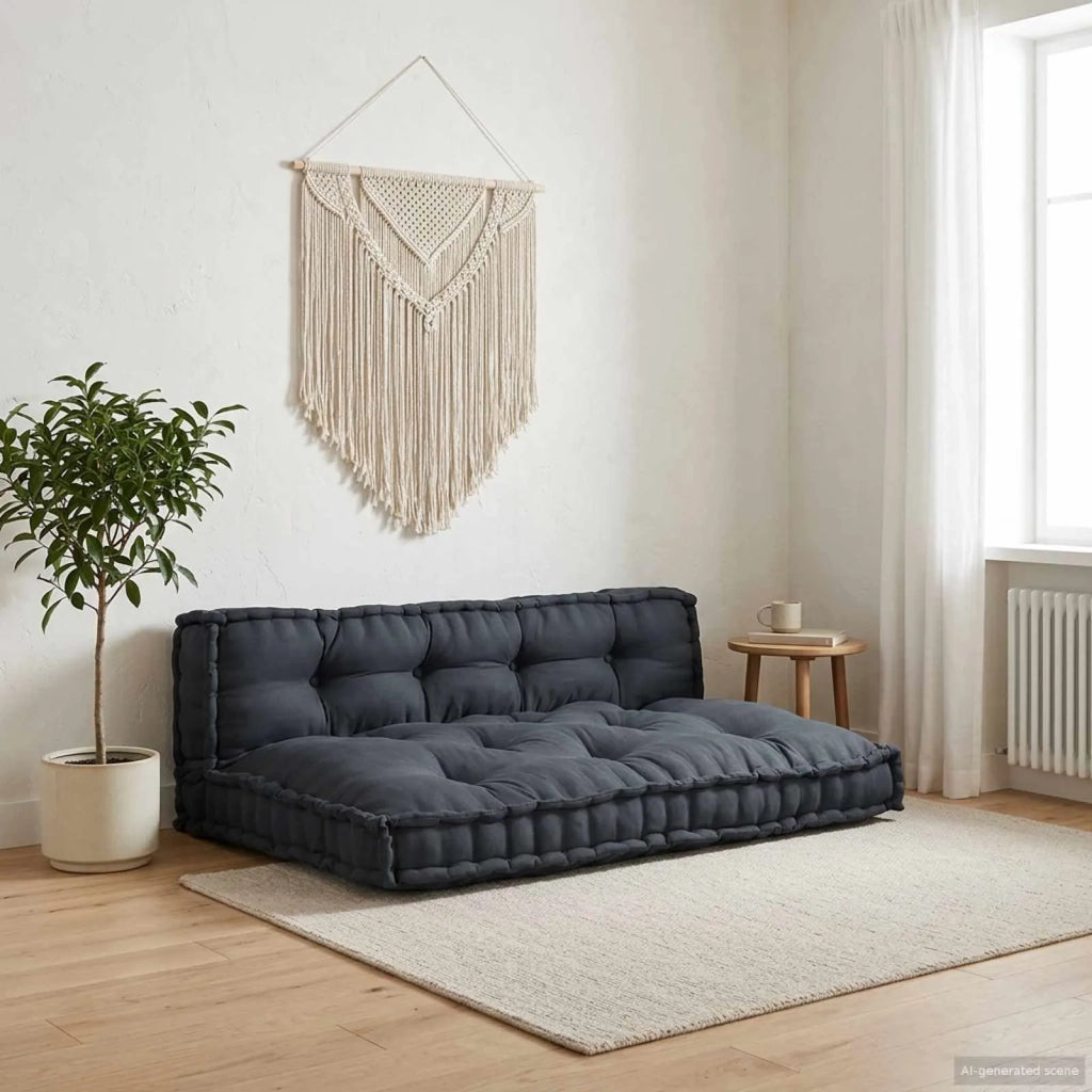 Cuscino per Divano Pallet 2 pz | Cuscini per sedie Antracite 120 x 80 x 38 cm