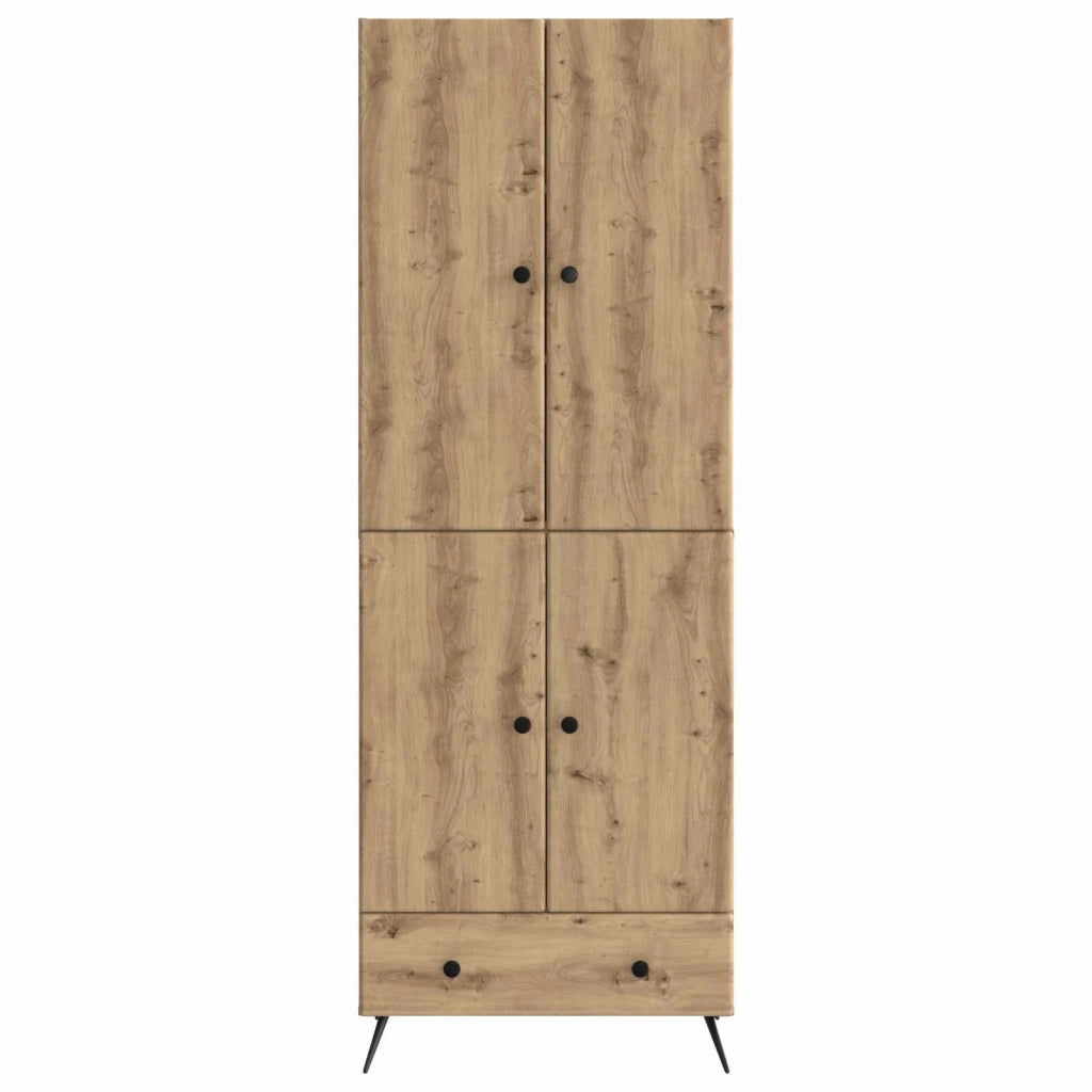 Set di armadi 2 pcs Rovere Artigianale Legno ingegnerizzato