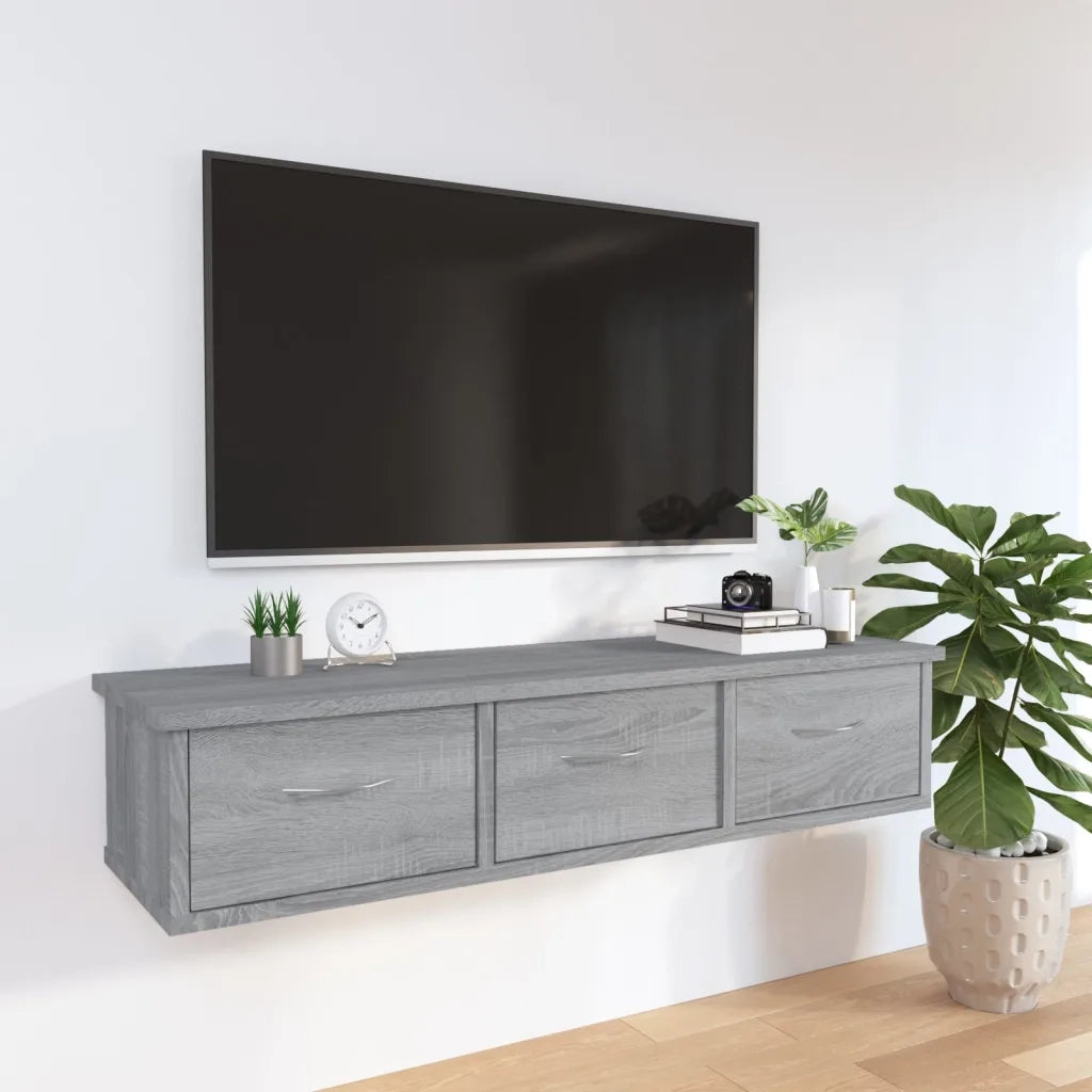 Armadietto a Muro | Mobile a Muro Grigio Sonoma 88x26x18,5 cm in Legno Multistrato