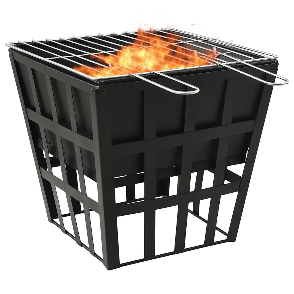 Braciere e Barbecue 2 in 1 34x34x48 cm in Acciaio CFW9480489