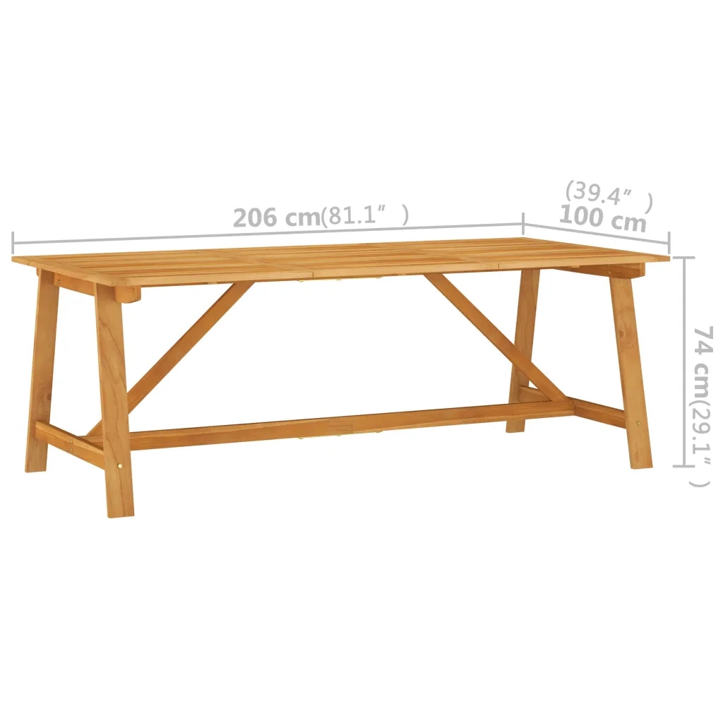 Set Mobili da Pranzo per Giardino 9 pz Grigio Chiaro cod mxl 36055