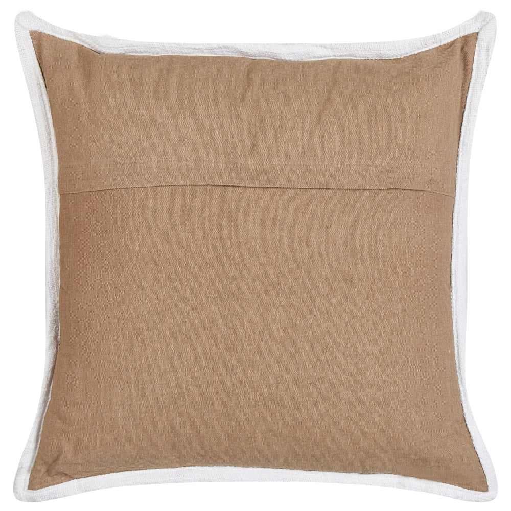 Set di 2 cuscini in cotone quadrato marrone 45 x 45 cm stile classico