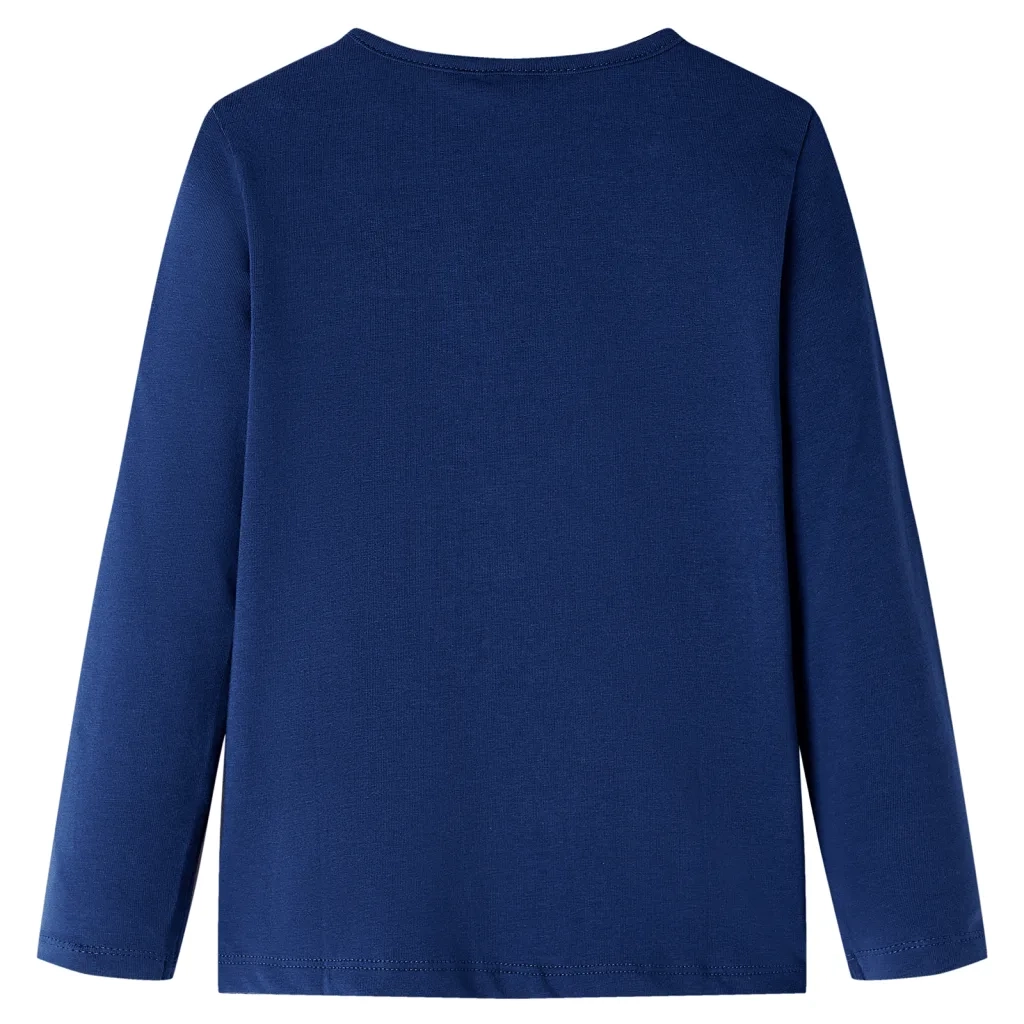 Maglietta per Bambini a Maniche Lunghe Blu Marino 104 14240