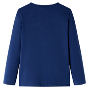 Maglietta per Bambini a Maniche Lunghe Blu Marino 104 14240