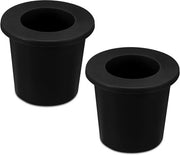 Ombrello da Tavolo con Supporto e Stabilizzatore in Silicone - Nero - Per Tavolo Patio e Piscina - 2 Pezzi