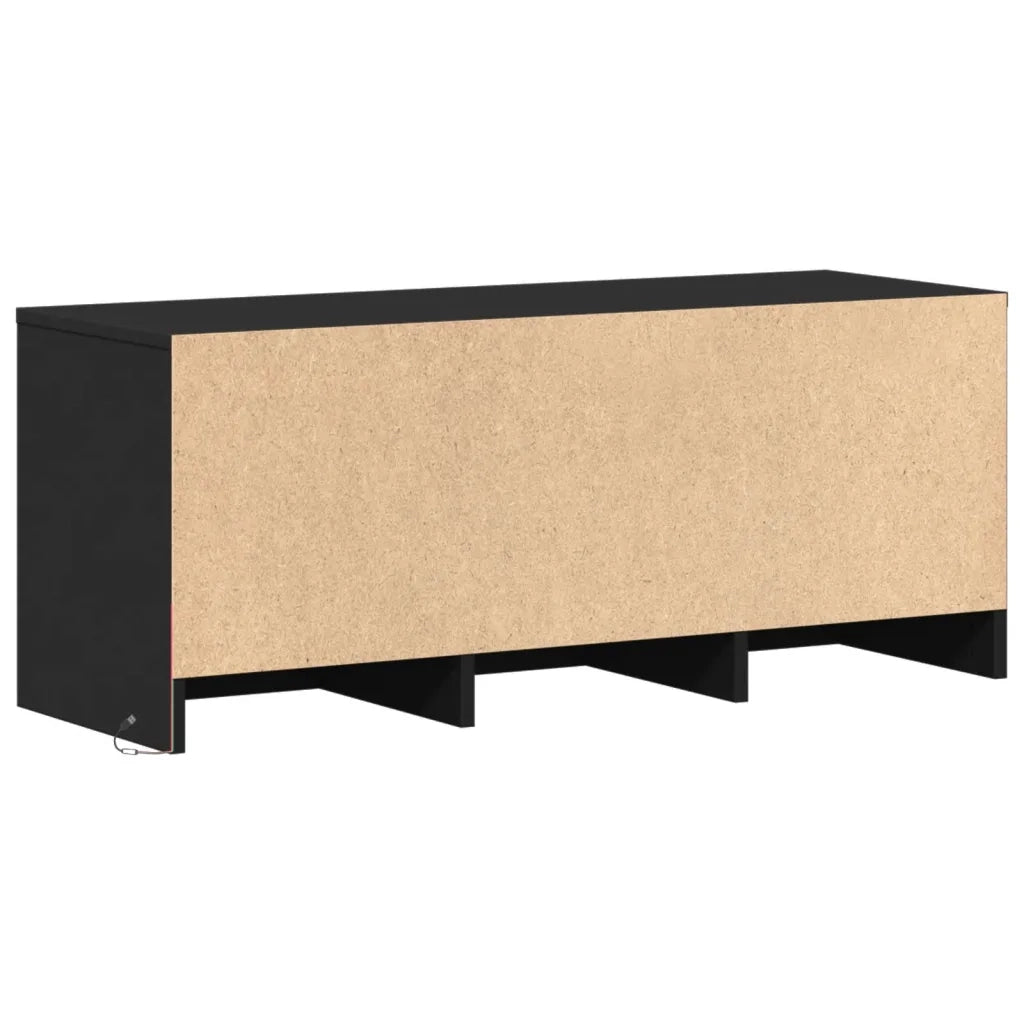 Mobile Porta TV con LED Nero 97x34x40 cm in Truciolato