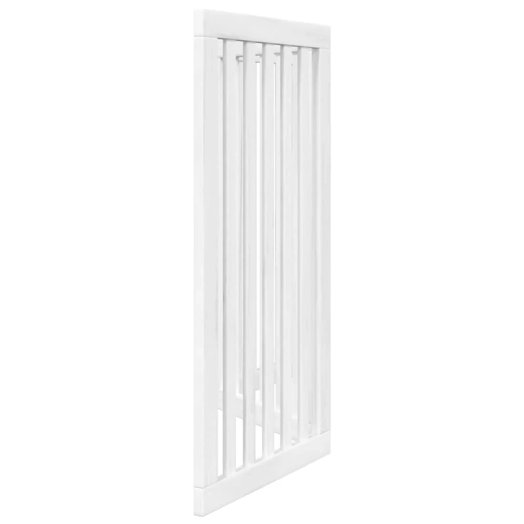 Cancelletto di sicurezza pieghevole per cani a 3 pannelli 150 cm legno di pioppo bianco 02_0023071