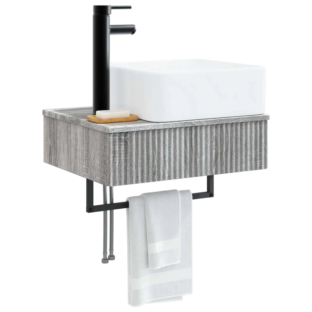 Lavabo da Parete Sonoma grigio 53 x 35 x 39 cm CFW7791192