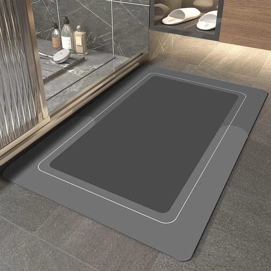 Matte assorbenti per pavimento, mattonelle assorbenti per bagno, set di gomme per doccia con schiuma espansa, mattonelle per doccia in microfibra, mattonelle antiscivolo per doccia in microfibra.