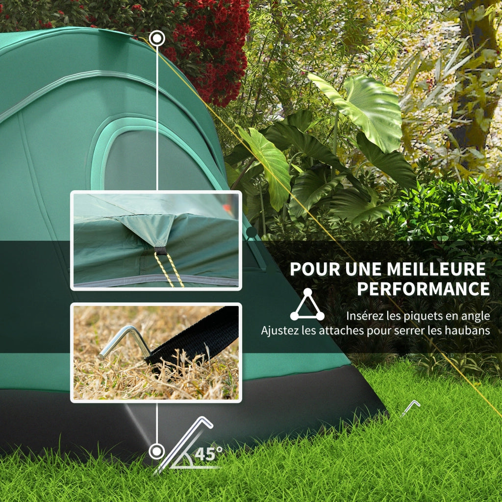 Tenda da campeggio familiare 5-6 persone ¨C zephmum ¨C verde