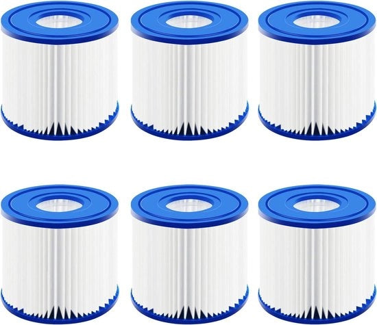 6 set di cartucce per filtro estivi per piscine a carta - tipo D e VII - cartucce per filtro per pulizia piscina - sostituzione cartucce per filtro