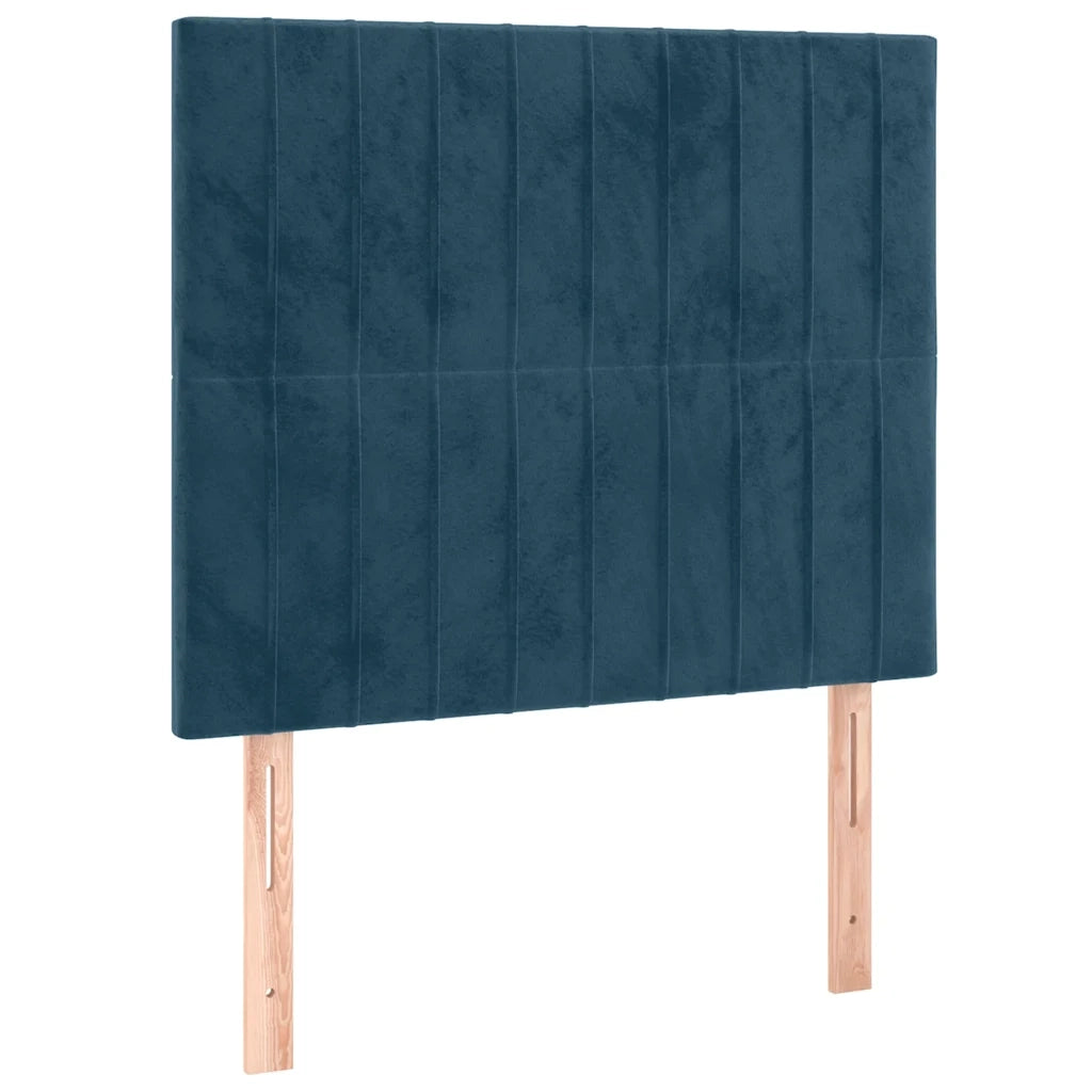 Giroletto senza Materasso Blu Scuro 90x190 cm in Velluto 3125853