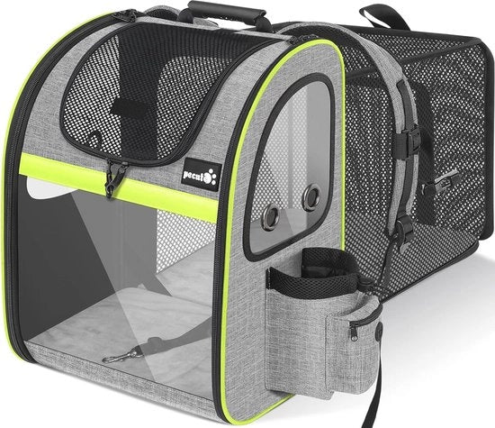 Zak da Spalle per Animali da Compagnia - Tas da Viaggio con Ventilazione e Cinturino di Sicurezza per Escursioni e Campeggio