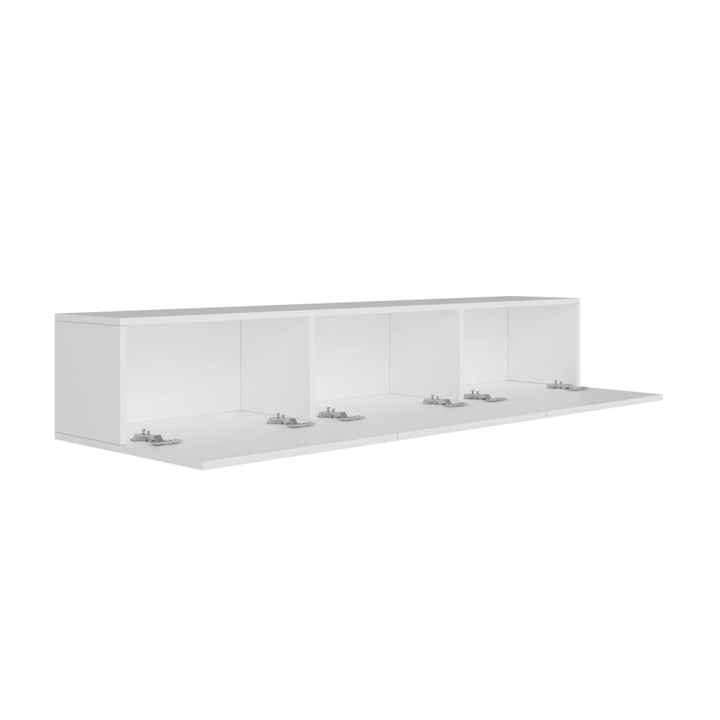 Mobile TV in legno "West" 150 x 32 x 30 cm - Bianco
