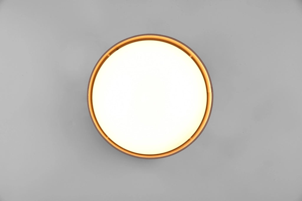 Plafoniera rotonda 30 cm grigia LED 12W RL Locarno