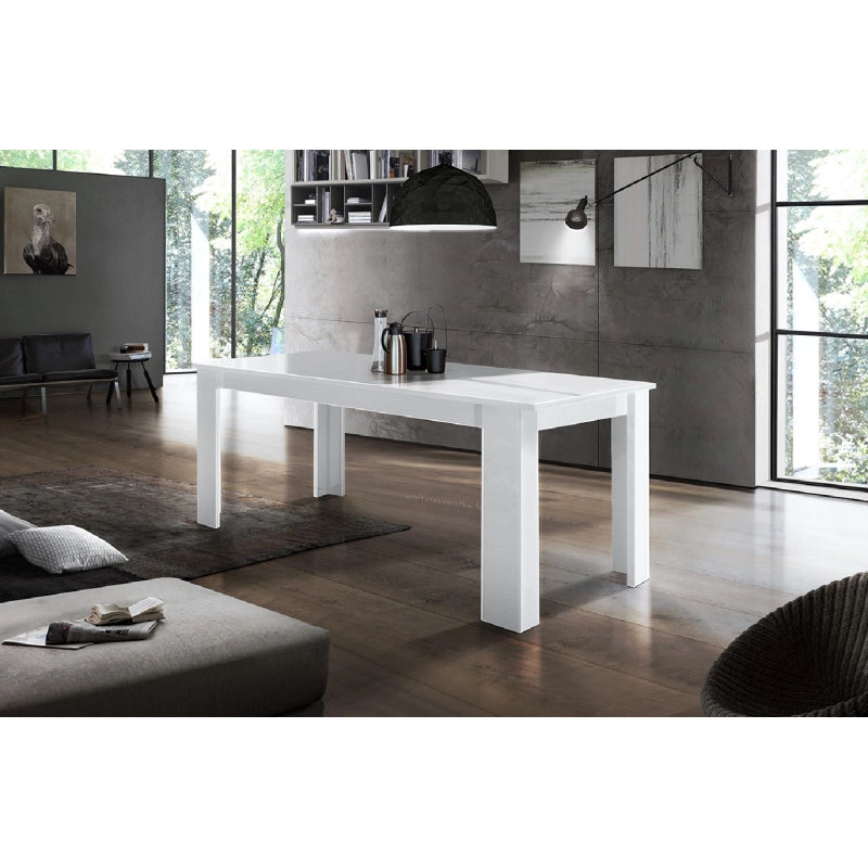 Tavolo allungabile Jesi – 140/190x75x90 – Bianco Lucido