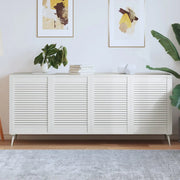 Ante a Lamelle 4 pz Bianche 69x49,4 cm in Legno di Pino 151165