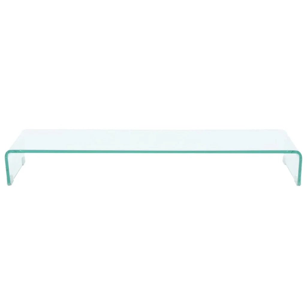 Pratico mobile porta TV/buffet di design per monitor da 100 cm vetro trasparente 2502040
