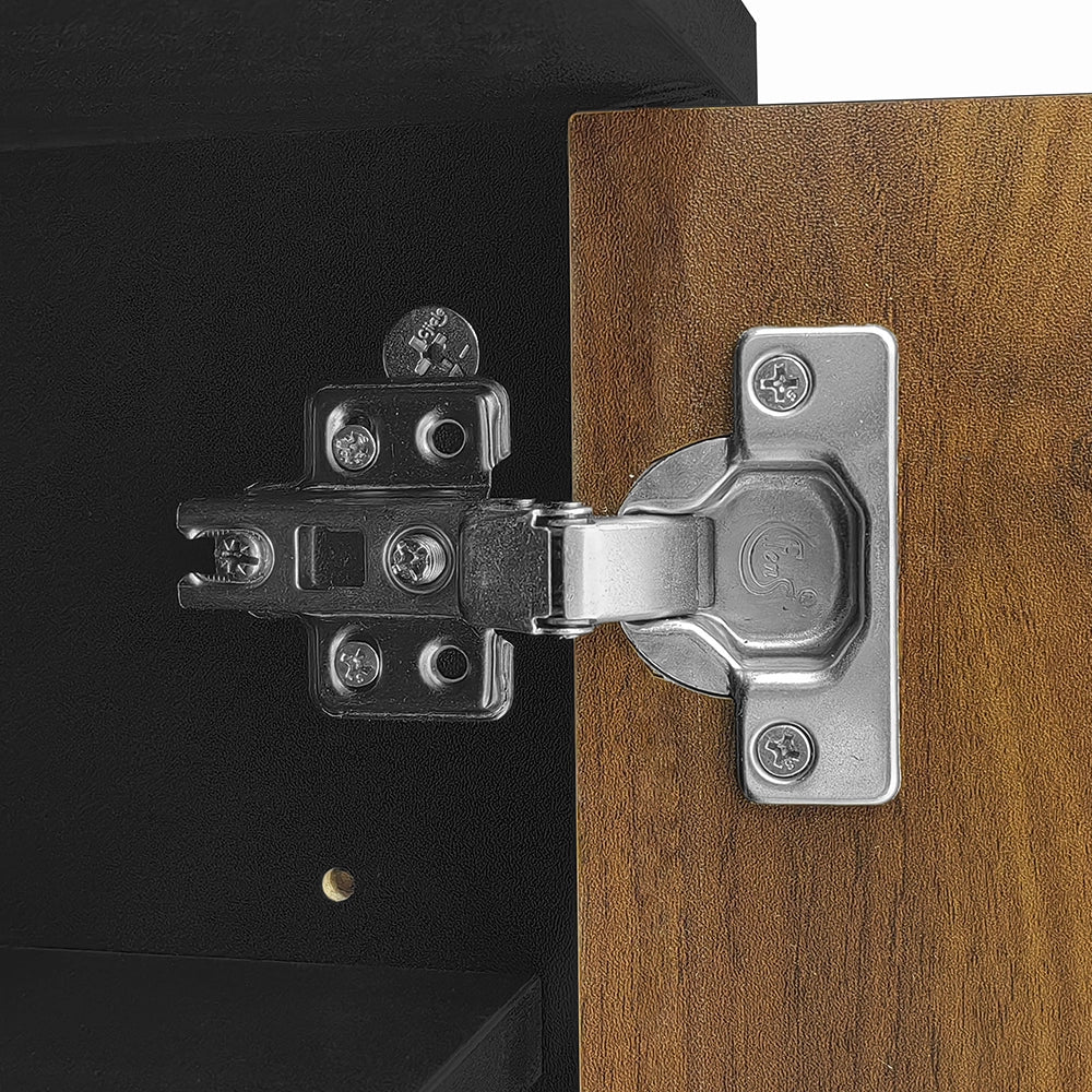 Mobile TV onde - Xylo - 3 cassetti combinazione legno/nero