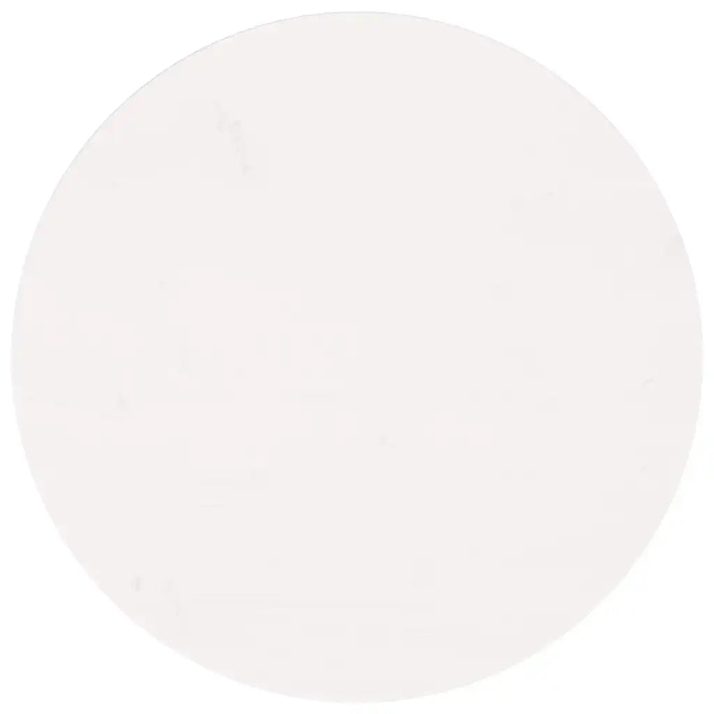 Piano Tavolo Rotondo Bianco Ã˜60x3 cm in Legno Massello di Pinocod mxl 106730