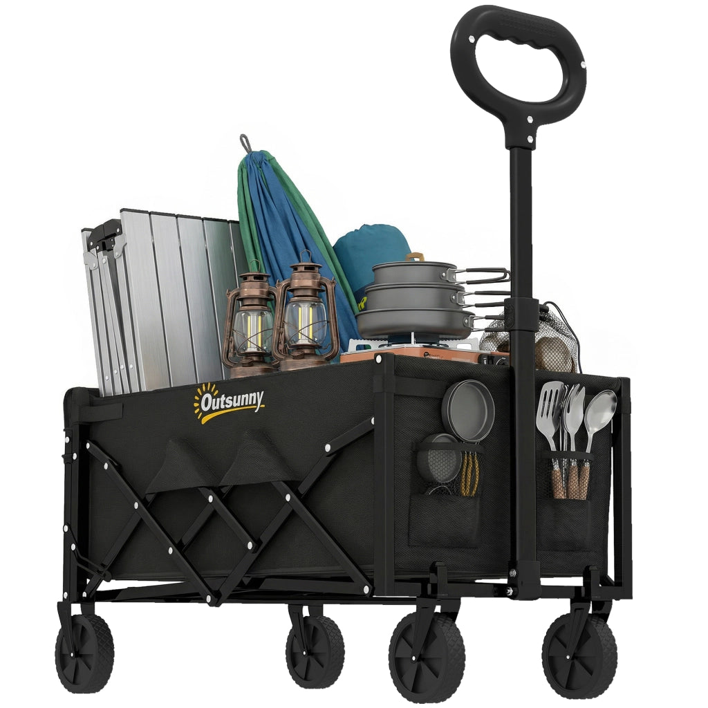 Carrello Pieghevole 60L ¨C Zephmum ¨C Nero 71x45x86cm