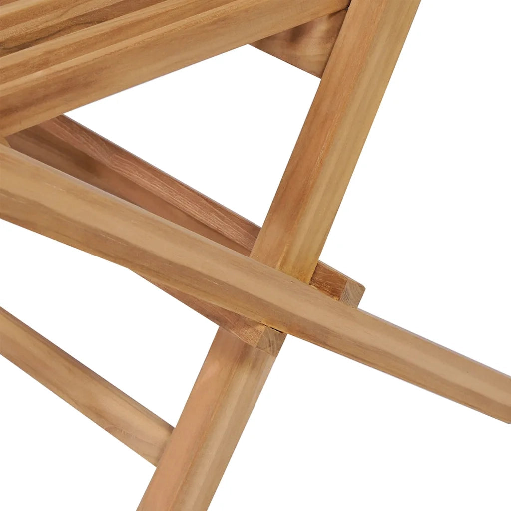 Sedie da Giardino Pieghevoli 4 pz in Legno Massello di Teak 43040