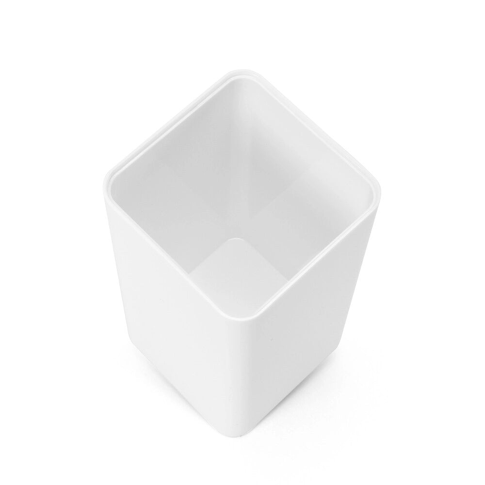 Porta scopino bianco da appoggio in plastica Star