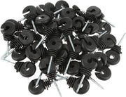 Isolatore di schermo in metallo nero - 50 pezzi/set - schermatura elettrica - palo in legno - zonizzazione - protezione da pioggia.