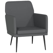 Poltrona | Sedia Relax Grigio 61x78x80 cm Similpelle