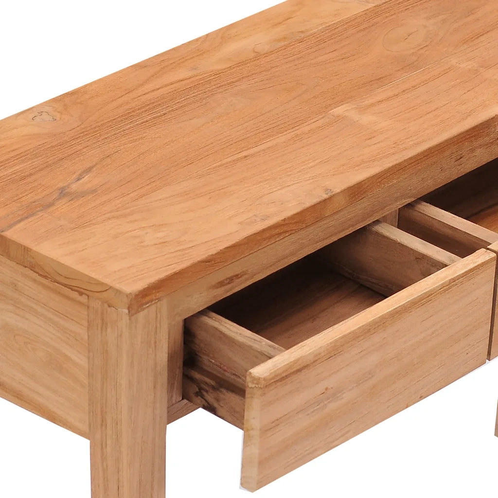 Tavolo Consolle | Tavolo d'Ingresso 110x35x75 cm in Legno Massello di Teak
