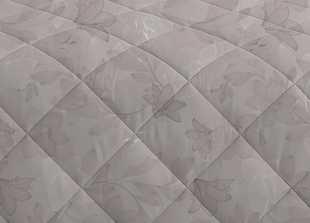 Trapuntino Piumino Estivo Primaverile 100gr/mq Leggero Disegno Lily - Matrimoniale - Beige