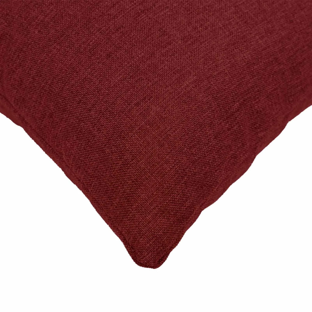 Federa 2 pz HEERLEN Rosso Vino 60 x 60 cm Tessuto 912531