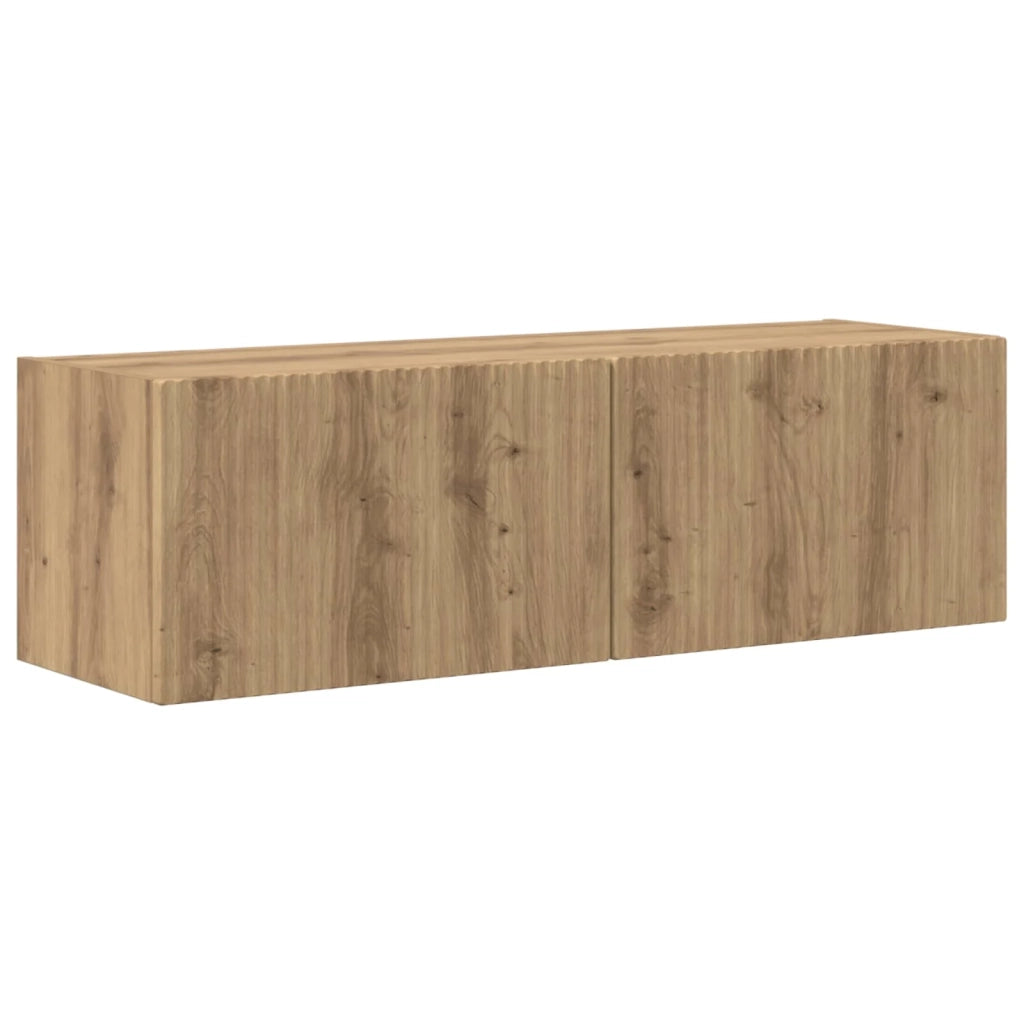 Set di Mobiletto da TV a Parete 4 pcs Rovere artigianale 3408933