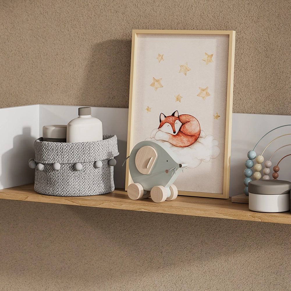 Vicco Libreria da parete Bianco/Artisan 93.4 x 20 cm