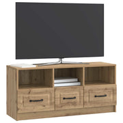 Mobile TV | Armadietto TV | Mobile Porta TV con cassetto Rovere Artigianale 102 x 34,5 x 47 cm