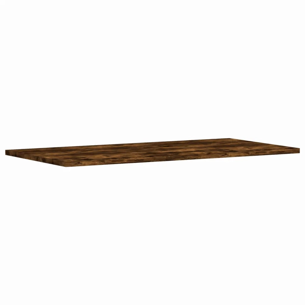Mensole Parete 4pz Rovere Fumo 80x40x1,5 cm Legno Multistrato 838273