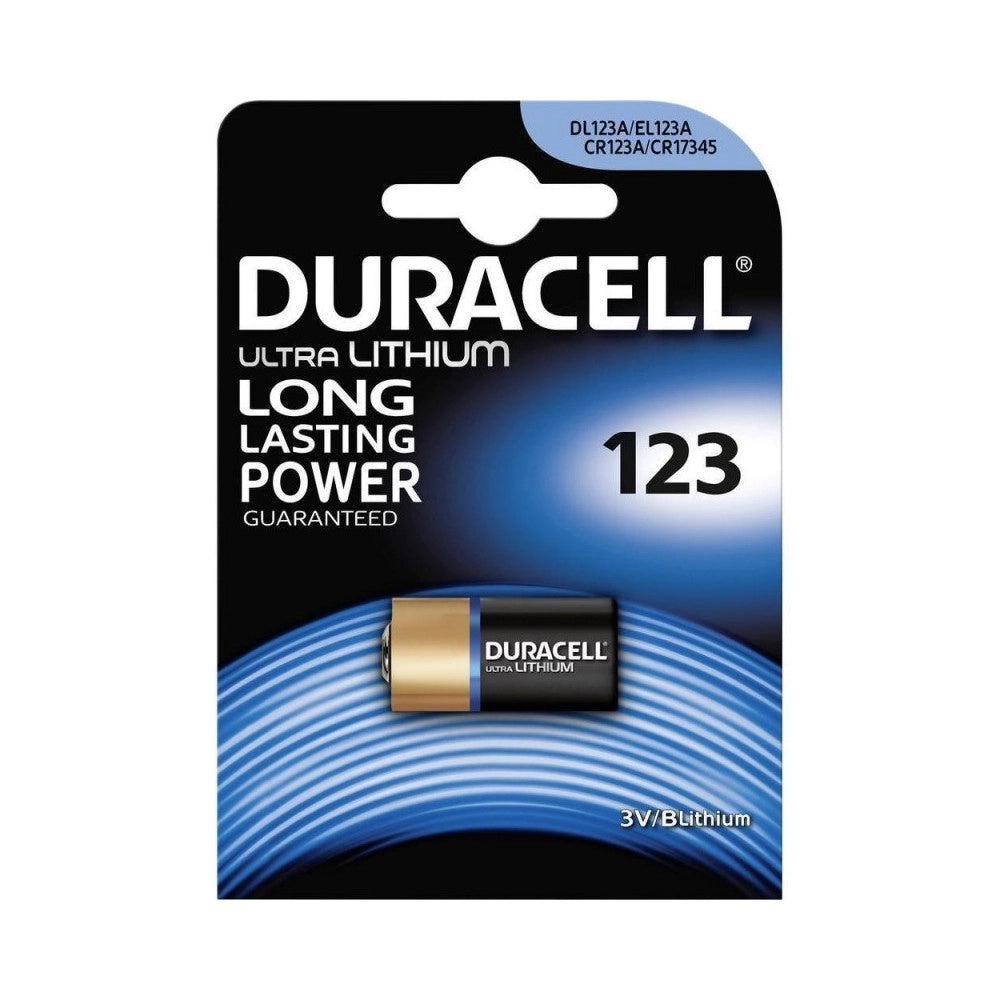 Trade Shop - Duracell 123 Batteria Pila Pile Litio 3v 2024 Cr123 Cr123a Dl123 Cr17345 -