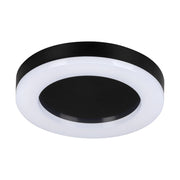 Plafoniera tonda 32cm LED 24W nero/bianco Tura Miledo