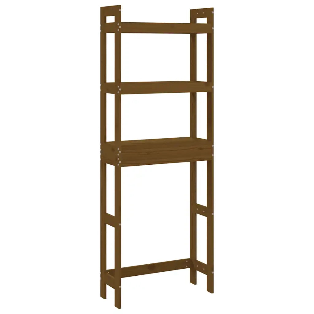 Rastrelliera da Bagno Ambra 63x26x171 cm Legno Massello Pino 824661