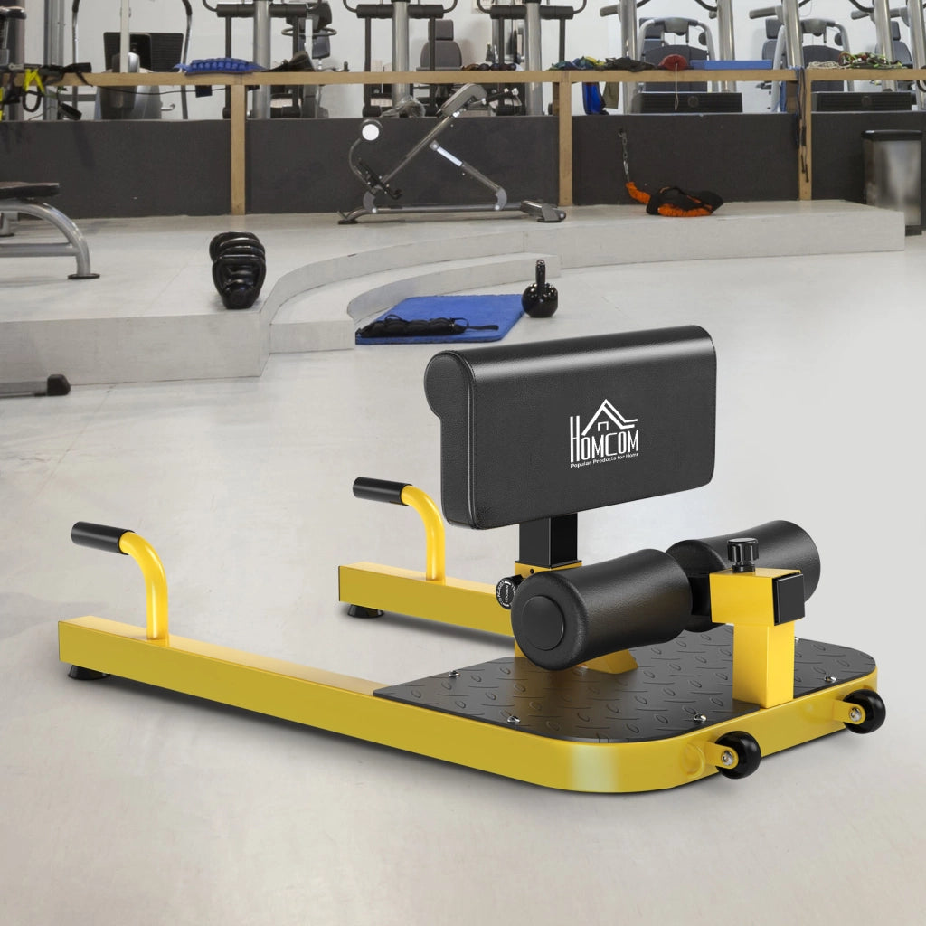 Attrezzo Fitness Ginocchia 3 in 1 Regolabile ¨C zephmum ¨C Giallo Nero 50x97x44.5-56.5 cm