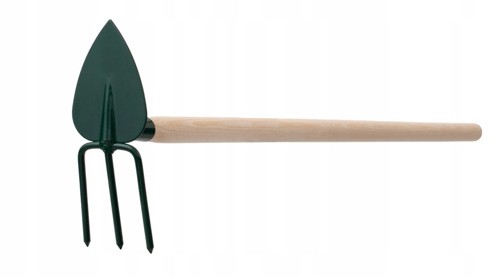 Zappa da giardino KADAX per scavare con forca da 7 cm e gancio da 83 cm
