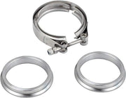 Kit di connessione V-Band 2,5" - 2 Flenzen - Morsetto in acciaio inox - Vanne di scarico turbo