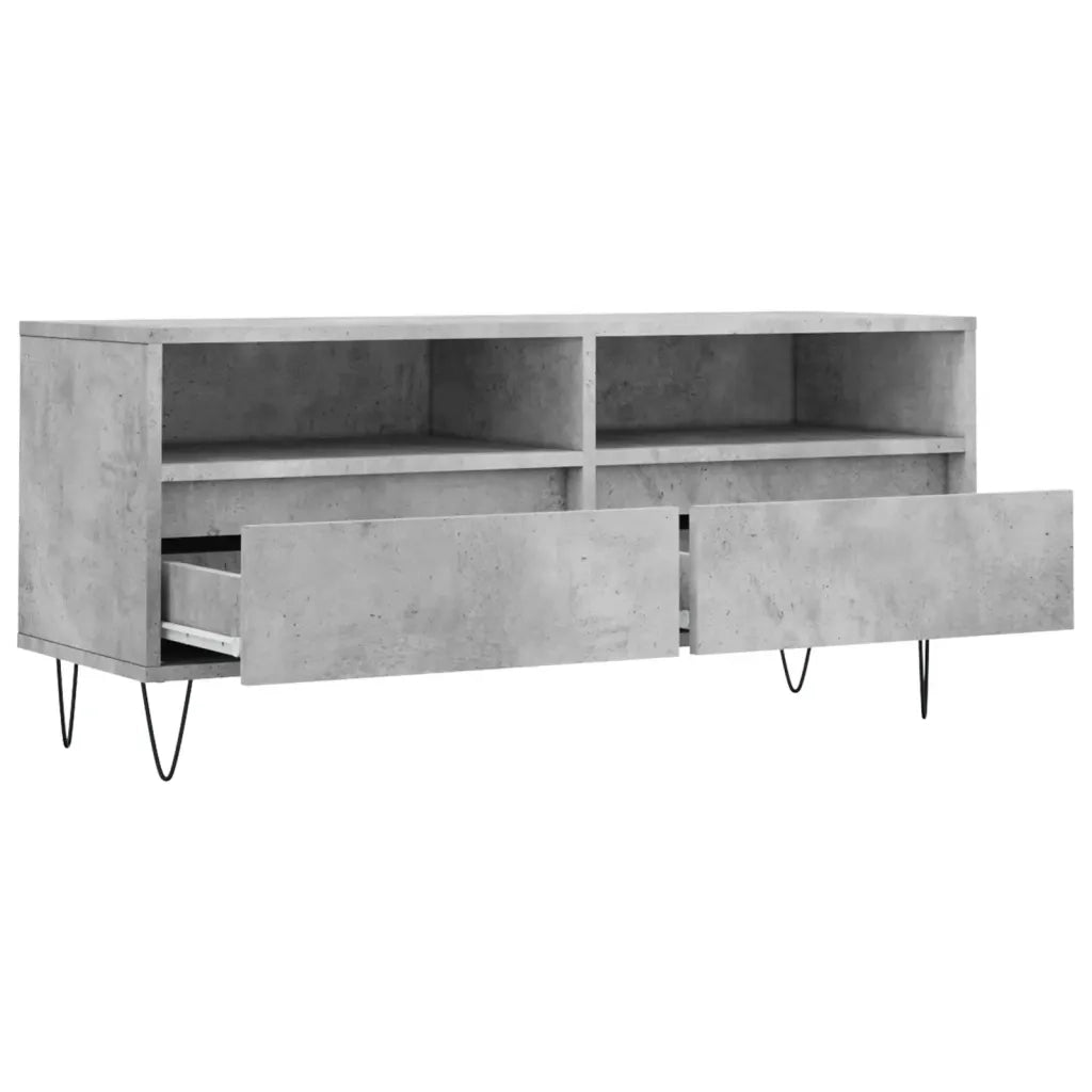 Mobile per TV | Armadietto TV | Mobile Porta TV Grigio Cemento 100x34,5x44,5 cm Legno Multistrato
