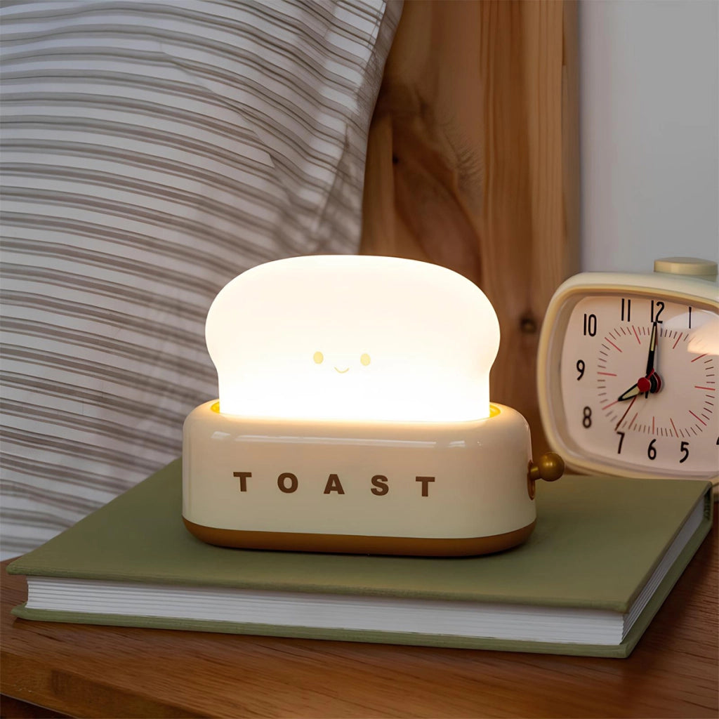 Luce notturna tostapane per bambini modello Morning Bianco / Giallo TechKidz