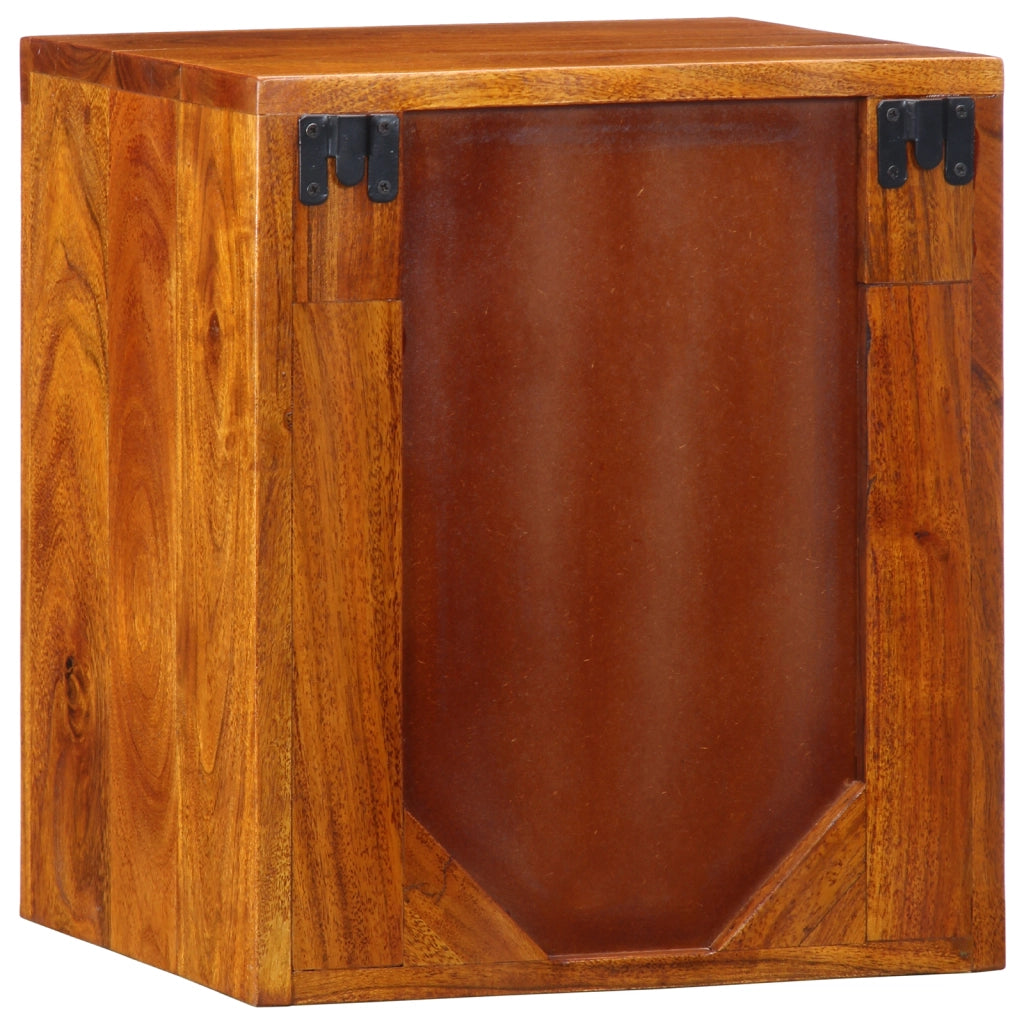 Comodino 35x30x40 cm Legno massello di acacia