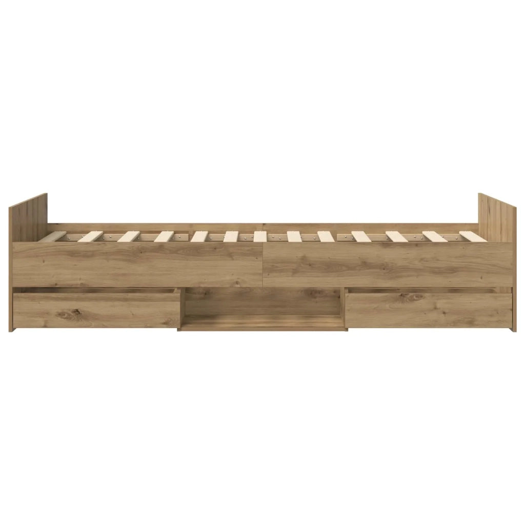 Struttura del letto Rovere Artigianale Legno ingegnerizzato 3429516