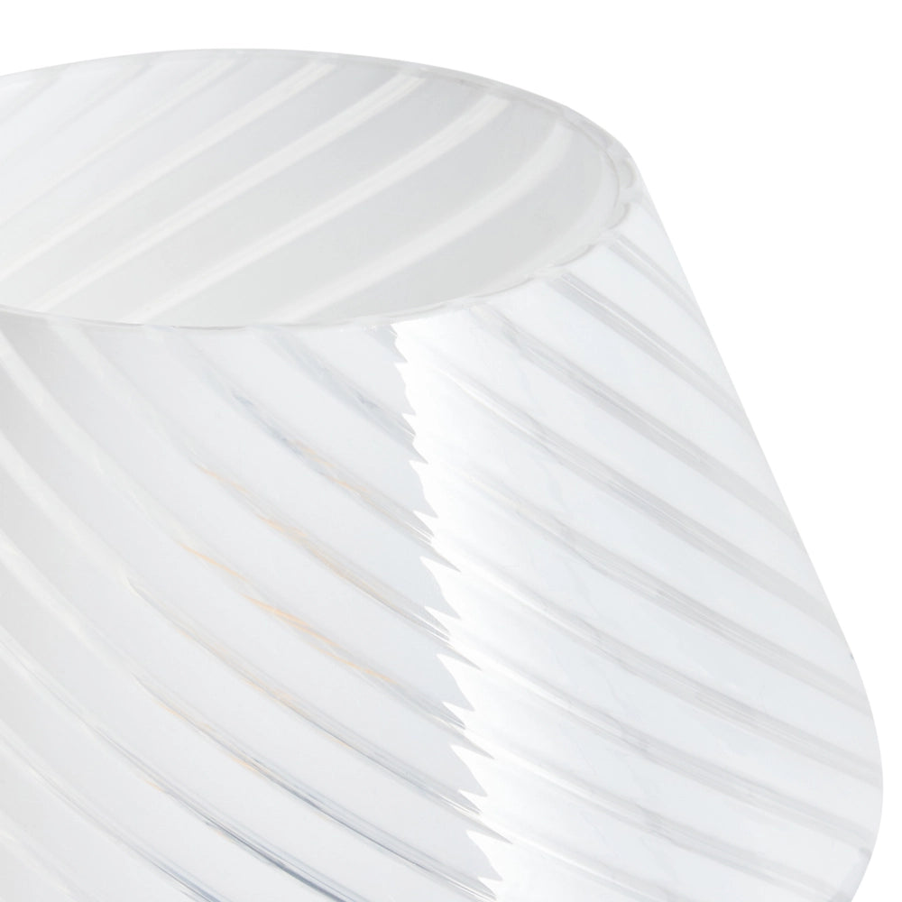 Lampada da tavolo da lettura in vetro bianco stile moderno